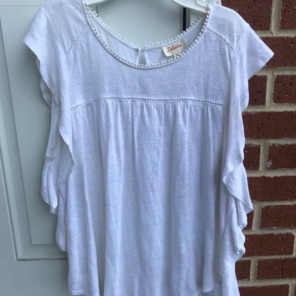 Anthropologie white top